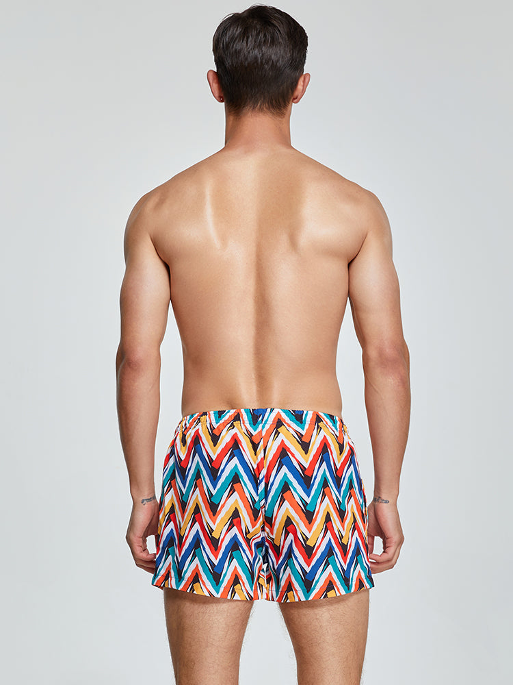 Men's Quick-drying Board Shorts With Drawstring