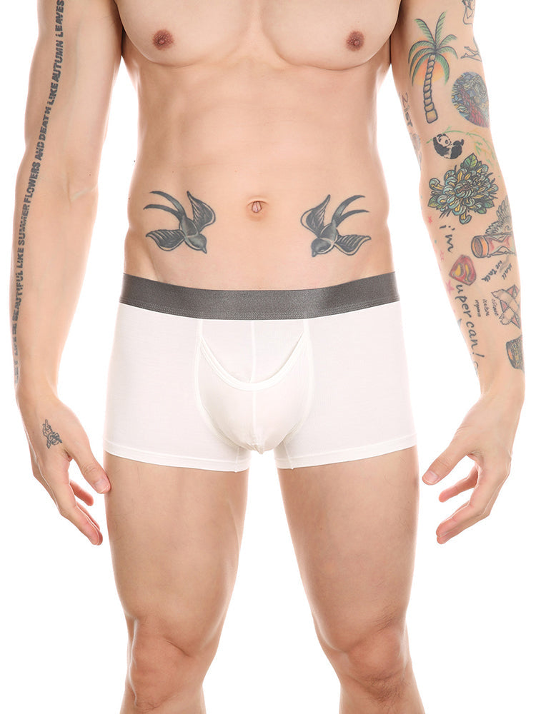 Men’s Dual Ball Pouch Trunks With Fly Front