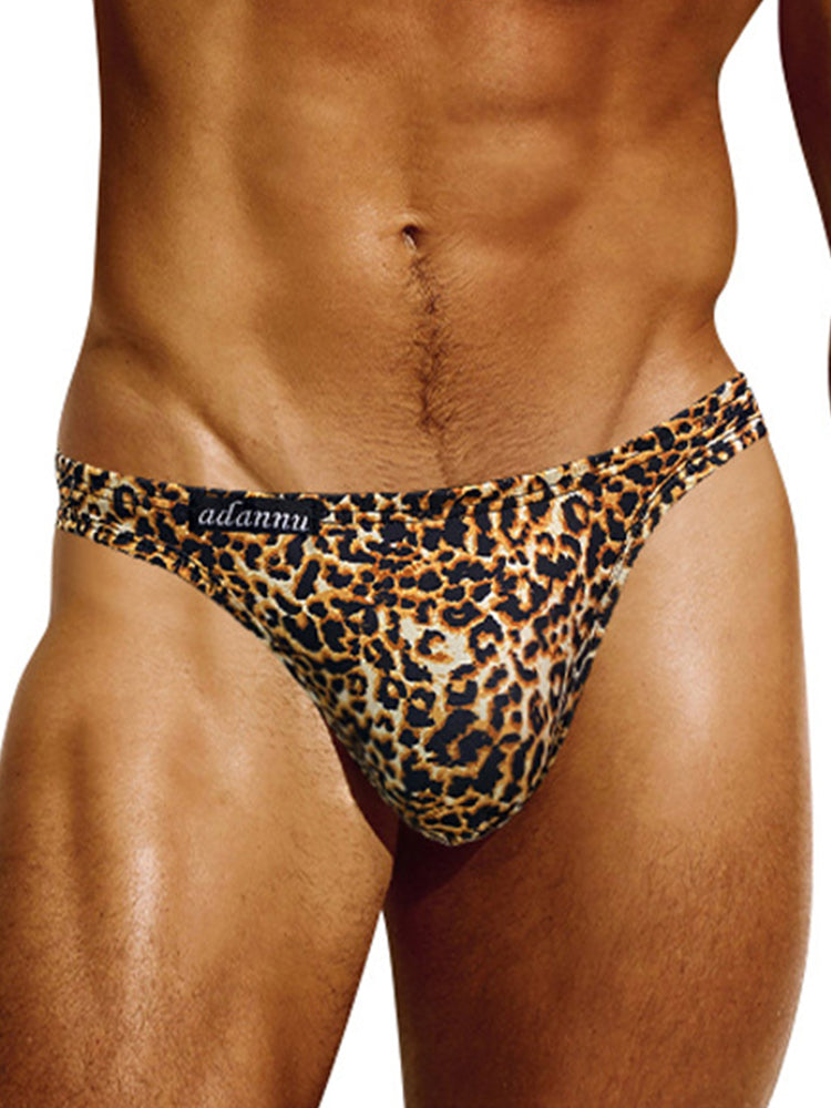 Men’s Sexy Leopard Print Pouch Briefs