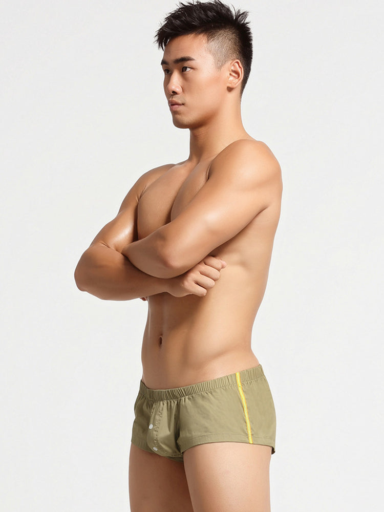 Men’s Breathable Trunks with Button Fly