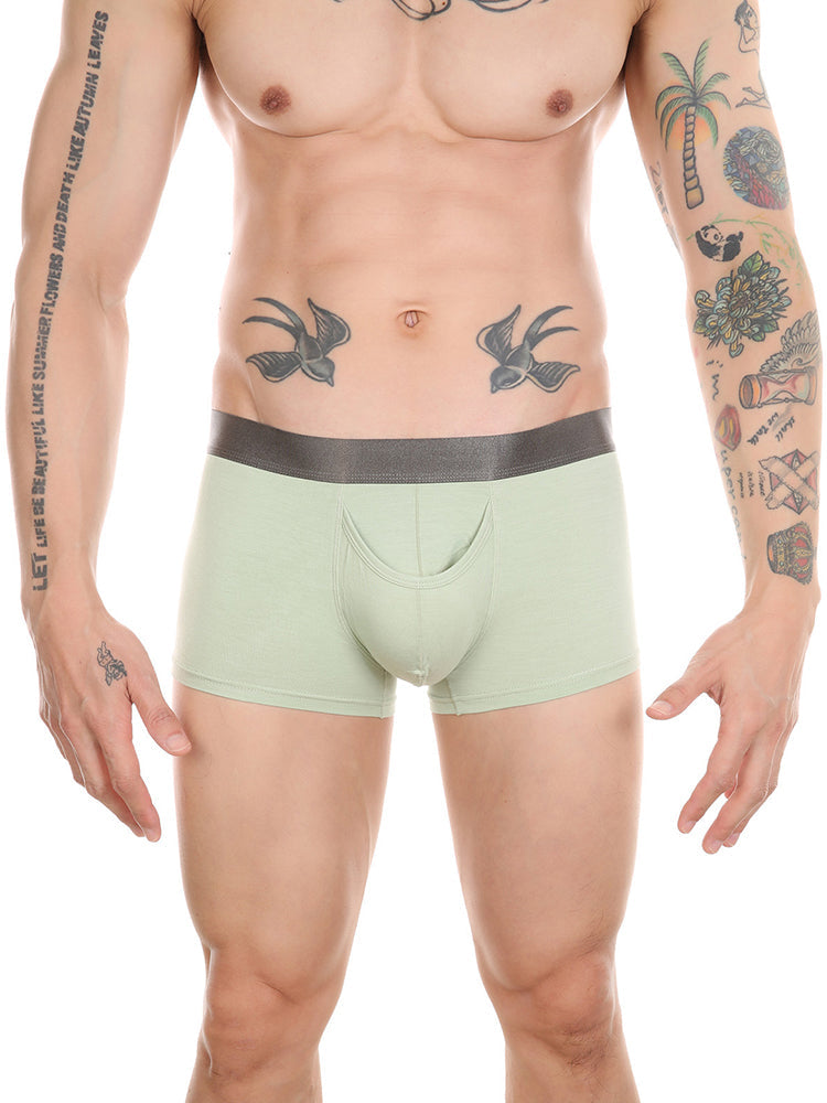 Men’s Dual Ball Pouch Trunks With Fly Front