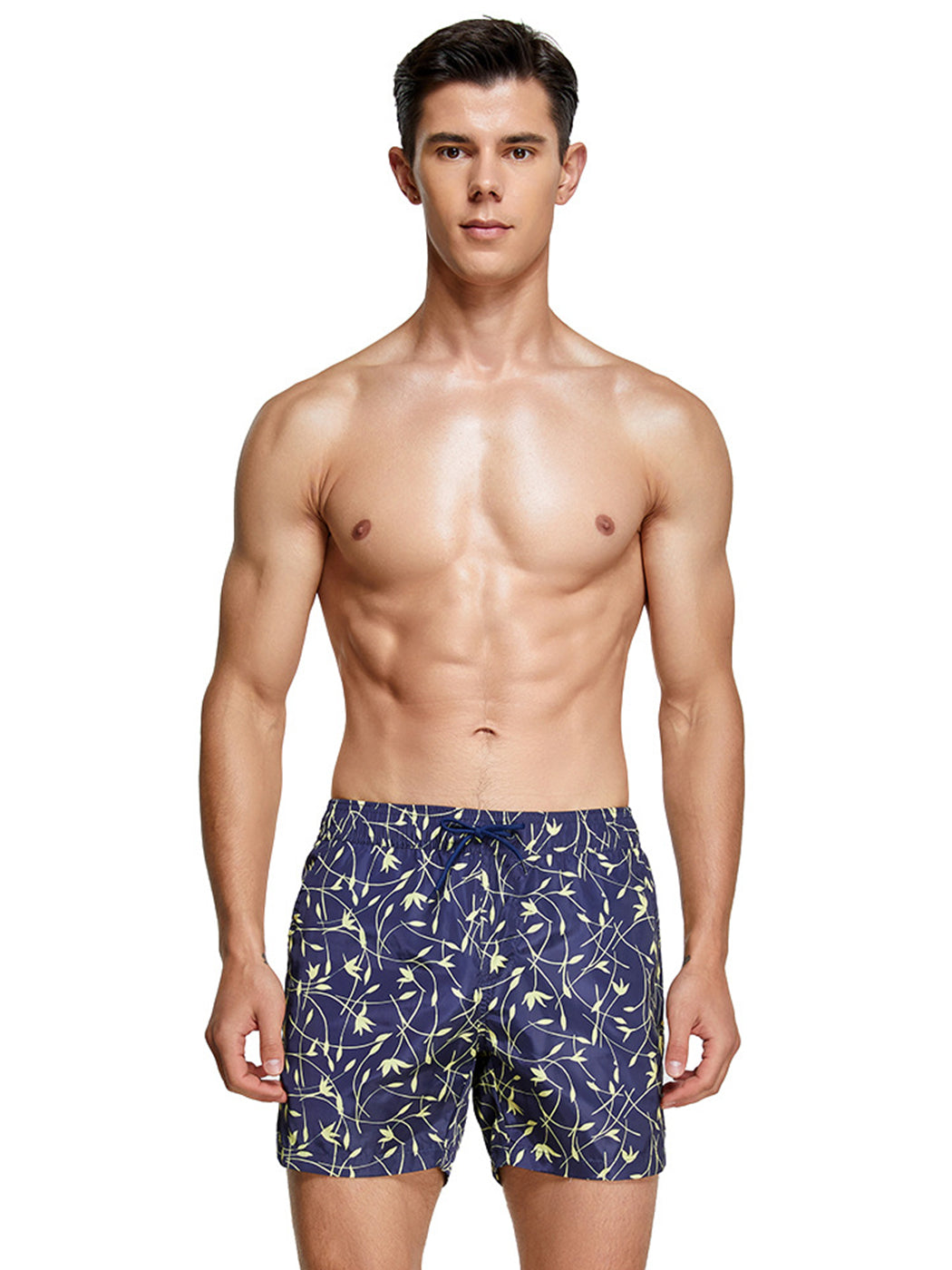 Men's Botanical Print Surf Board Shorts