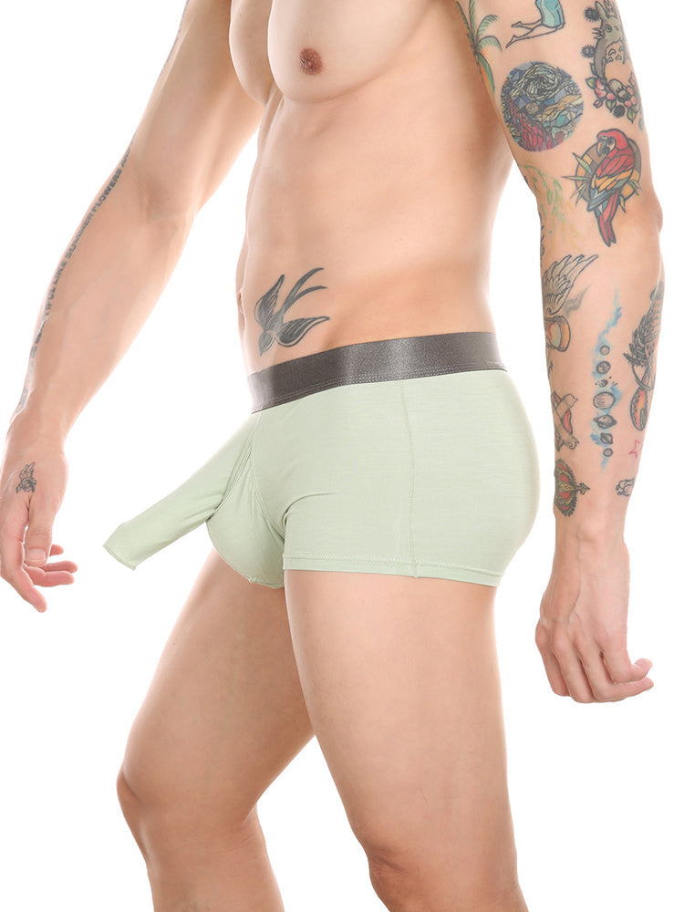 Men’s Dual Pouch Trunks With Fly Front