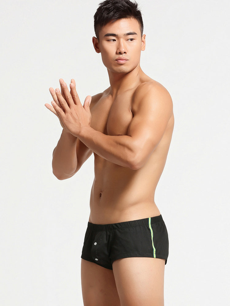 Men’s Breathable Trunks with Button Fly