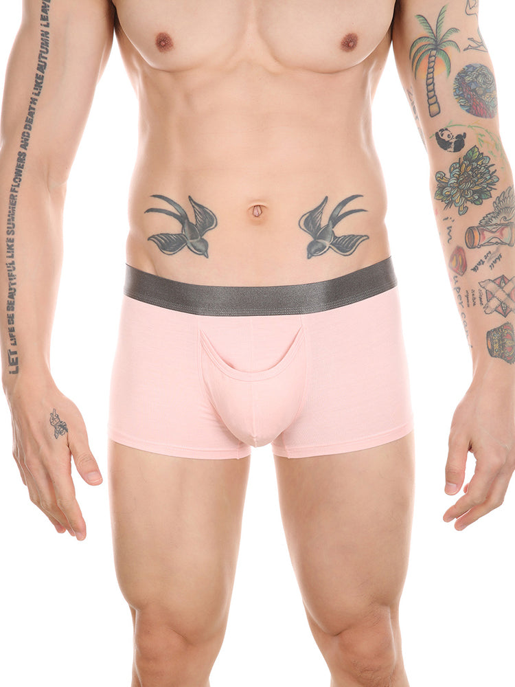 Men’s Dual Ball Pouch Trunks With Fly Front