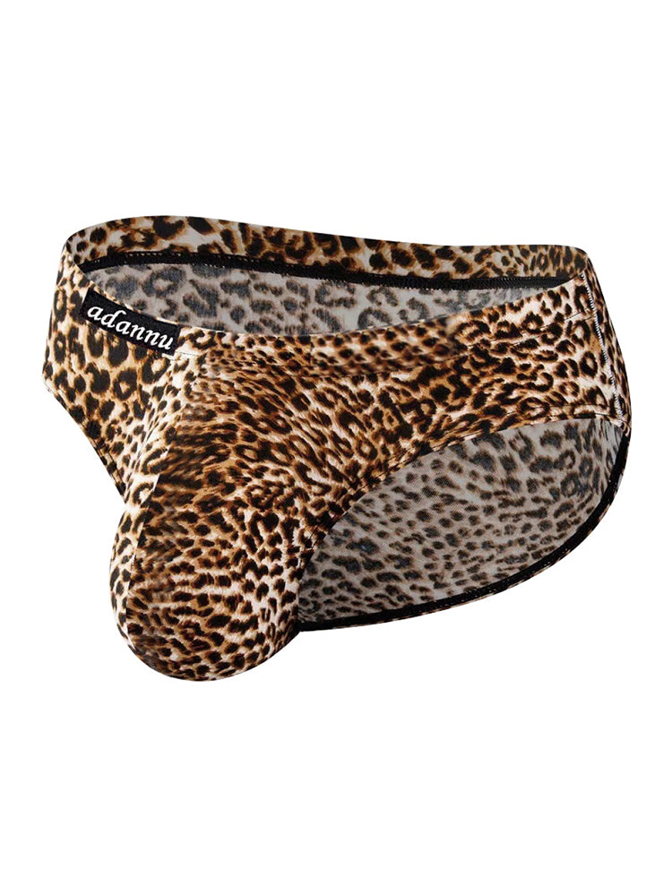 Men’s Sexy Leopard Print Pouch Briefs