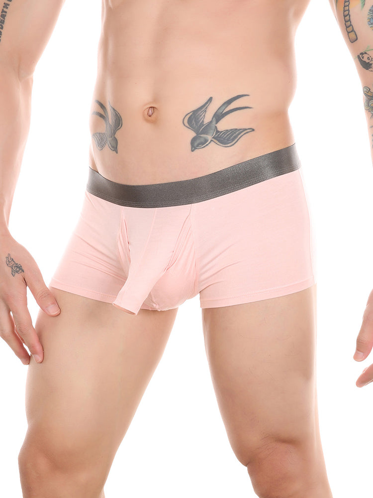 Men’s Dual Pouch Trunks With Fly Front