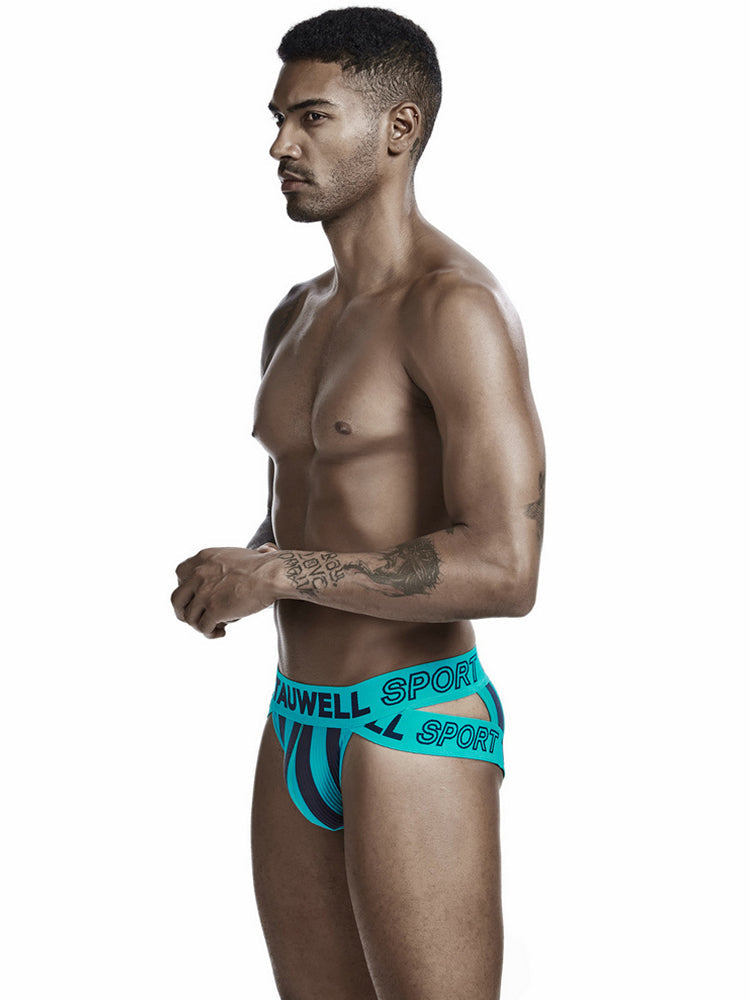 Brightly Colored Letters Men's Pouch Briefs