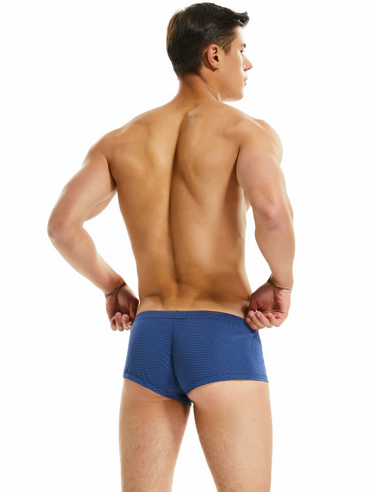 Men’s Knit Dots Trunks with Button Fly