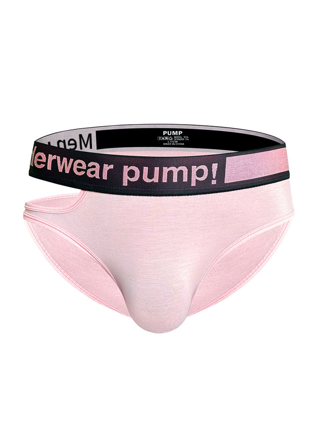 Side Hollow Pink Waistband Men's Underwear