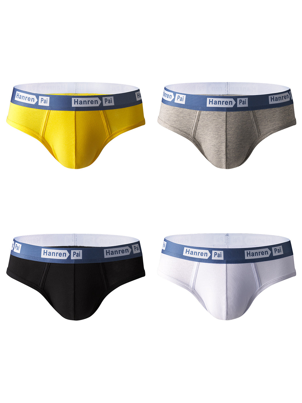 4 Pack Thin Solid Color Men's Brief