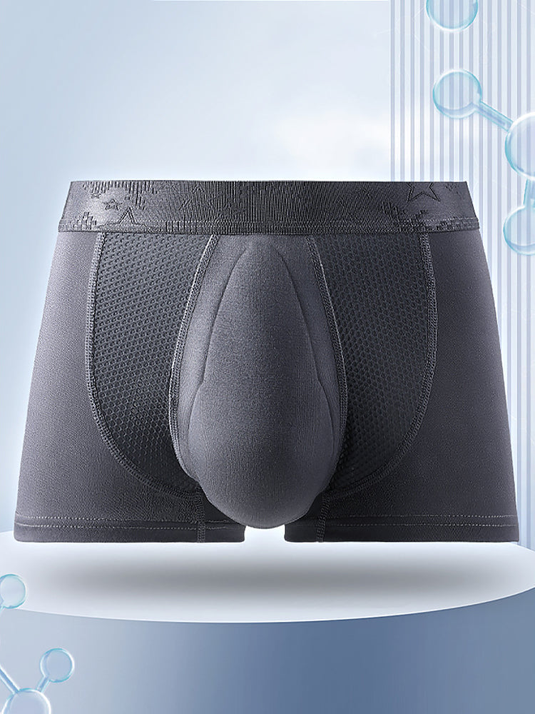 3 Pack Men’s Breathable 3D Pouch Trunks