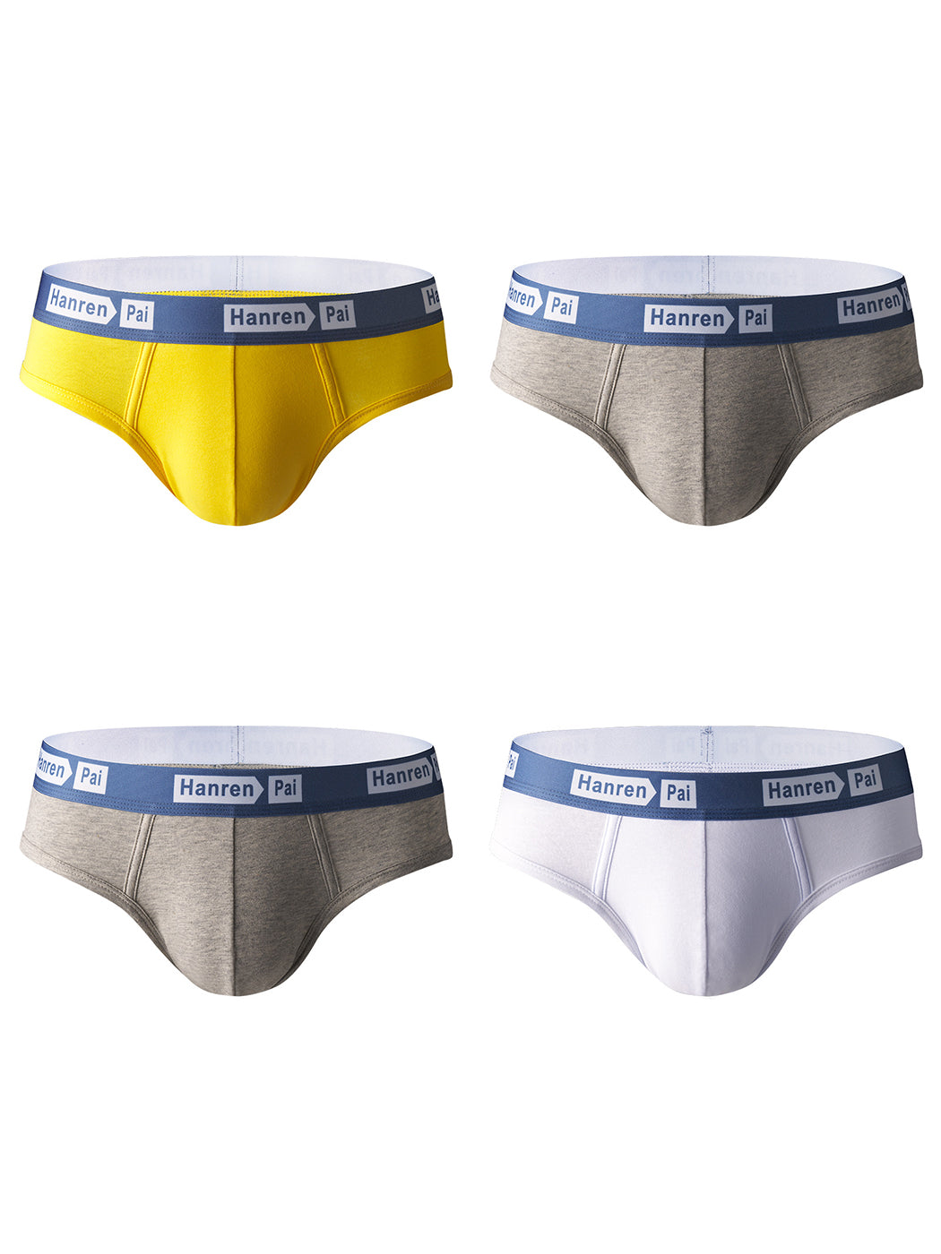 4 Pack Thin Solid Color Men's Brief