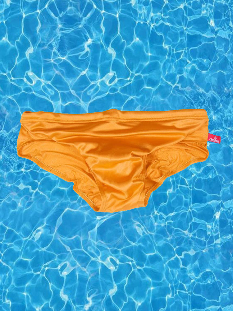 Men Sexy Pouch Solid Bikini Swim Briefs