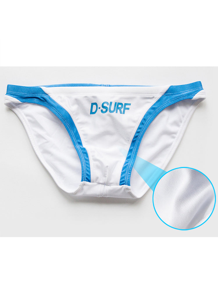 Men's Sexy Color Matching Casual Swimming Briefs