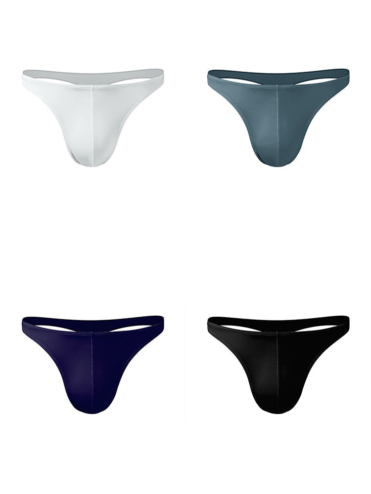 4 Pack Men's Sexy Pouch T-Back Thongs