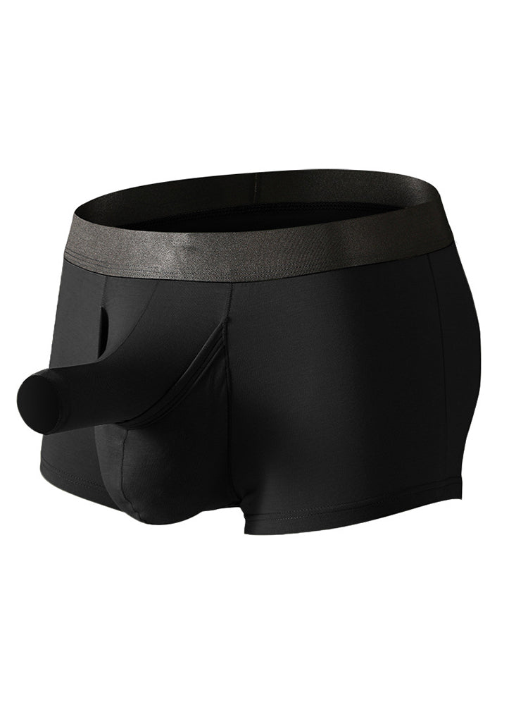 Men’s Dual Pouch Trunks With Fly Front
