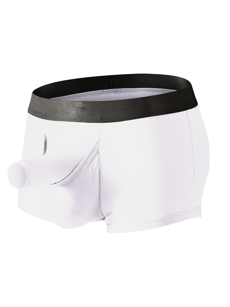 Men’s Dual Pouch Trunks With Fly Front