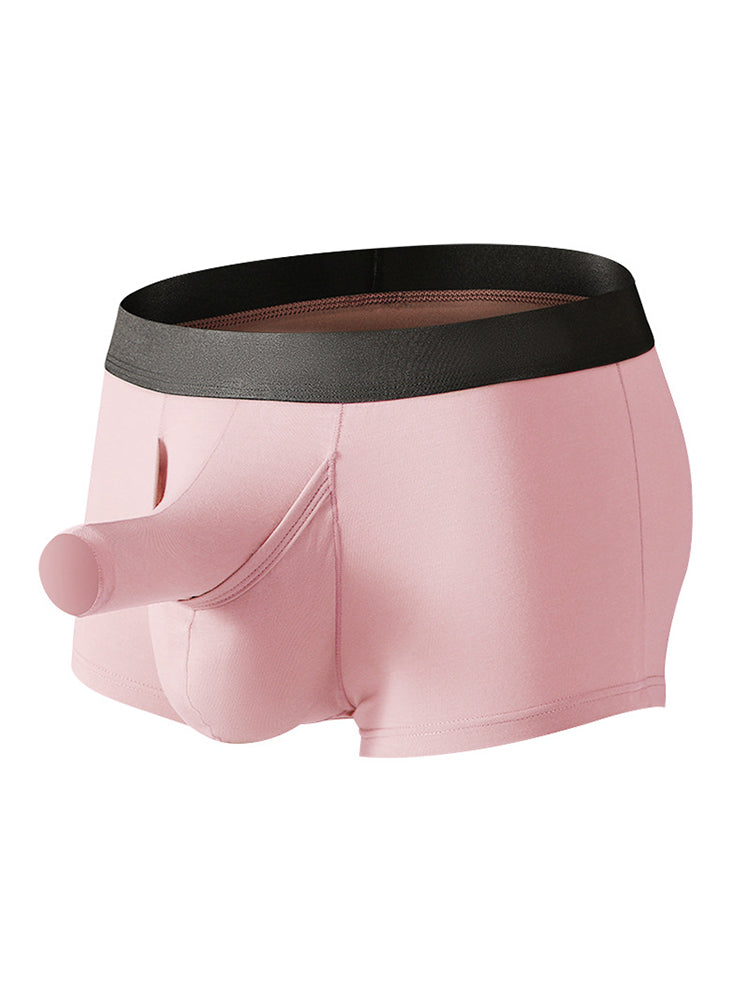 Men’s Dual Pouch Trunks With Fly Front