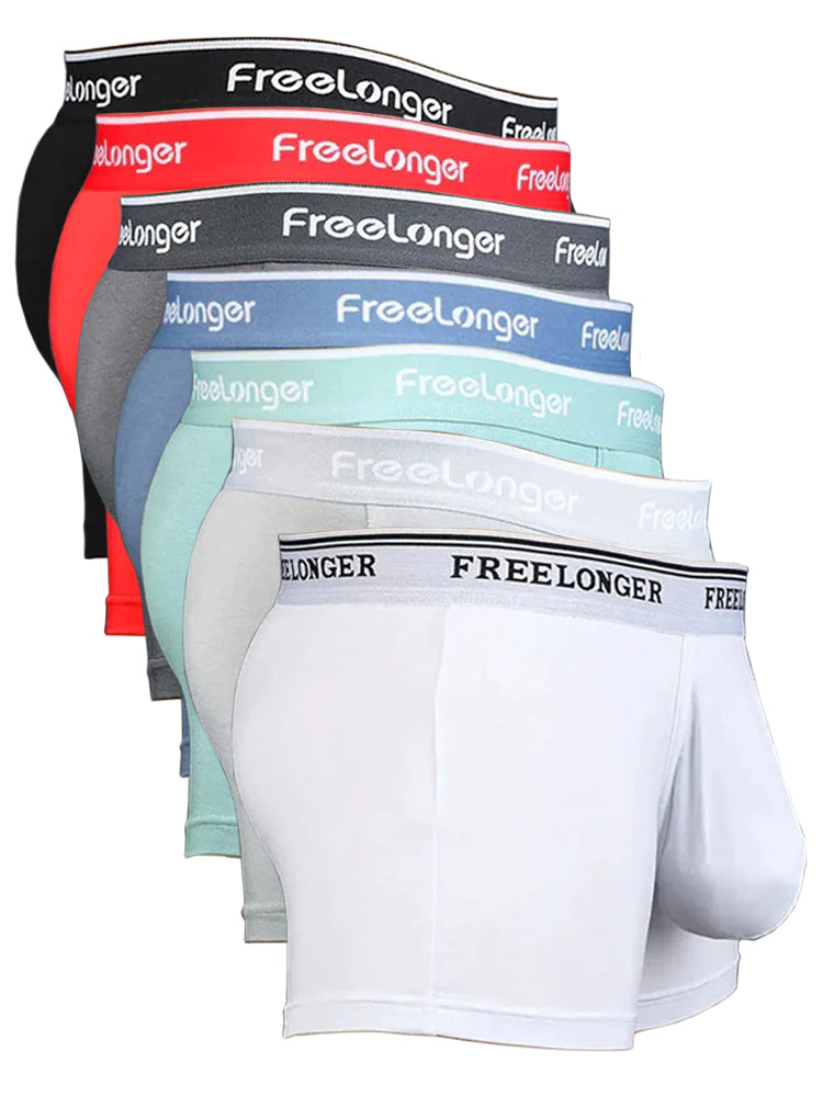 FreeLonger Men's Comfy Separate Big Pouch Boxer Briefs