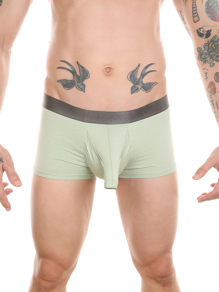 Men’s Dual Ball Pouch Trunks With Fly Front