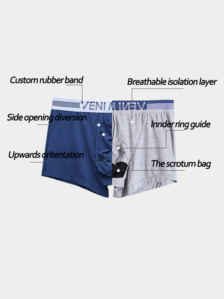 Separate Dual Pouch Modal Men's Underwear