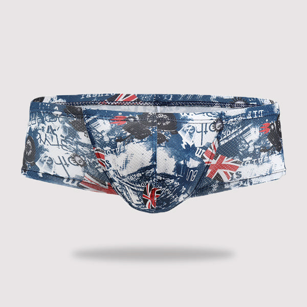 Summer Printed Support Pouch Low-Rise Men's Underwear