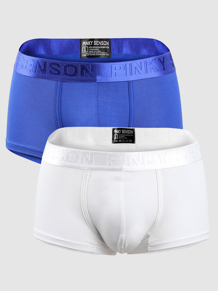 2 Pack Men's U Convex Modal Breathable Trunks