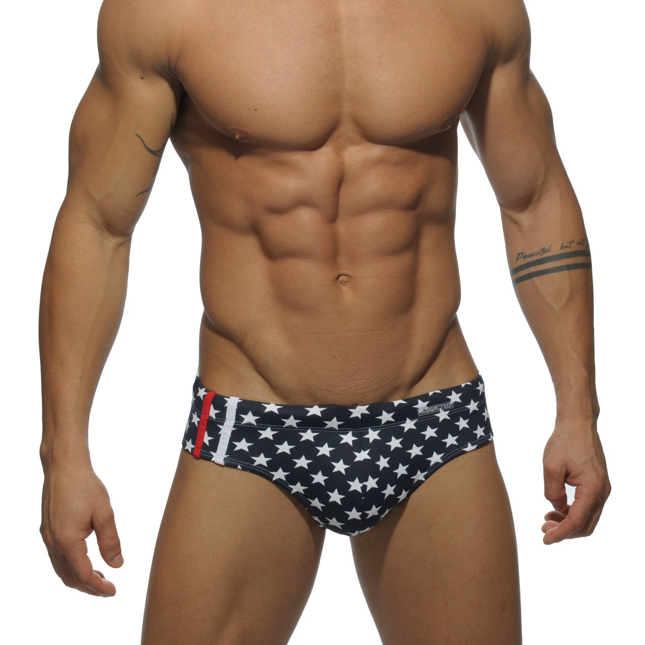 Men's Fashion Summer Printed Swim Shorts Briefs