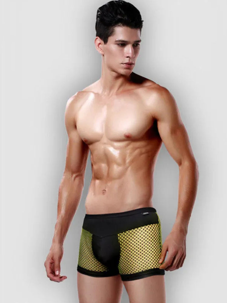 Men's Mesh Breathable Fabric Boxer Ultra-Thin Trunks