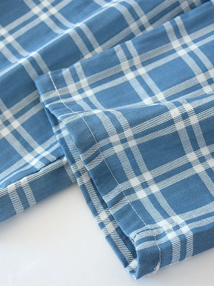 Men's Plaid Soft Cotton Pajama Pants