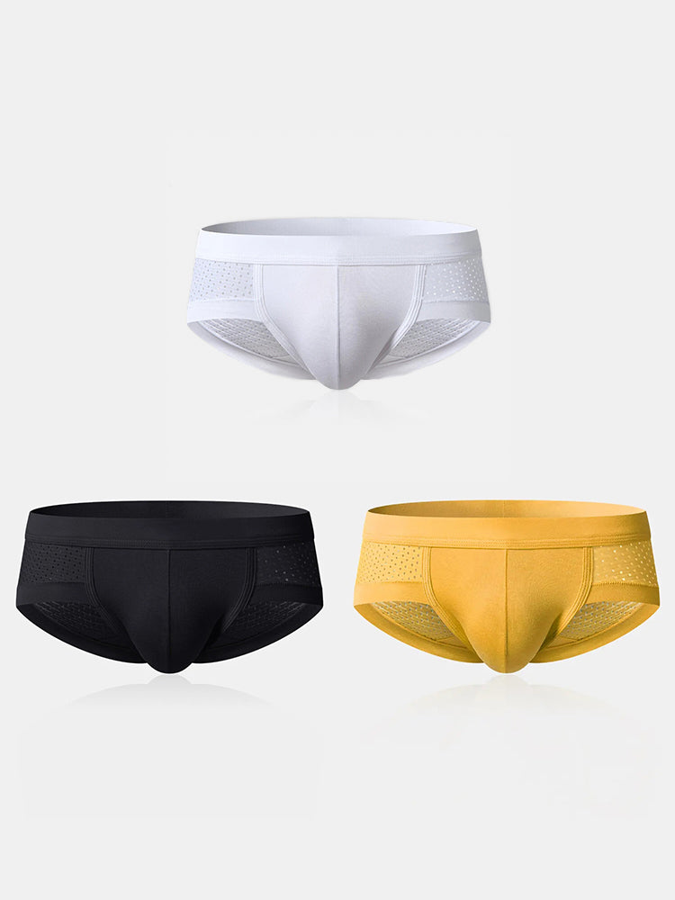 3 Pack Mens Contour Pouch Support Breathable Briefs