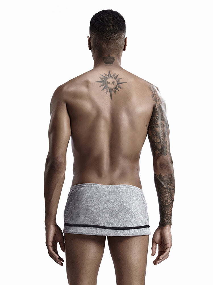 Leisure Side Slit Shorts With Inner Support Pouch