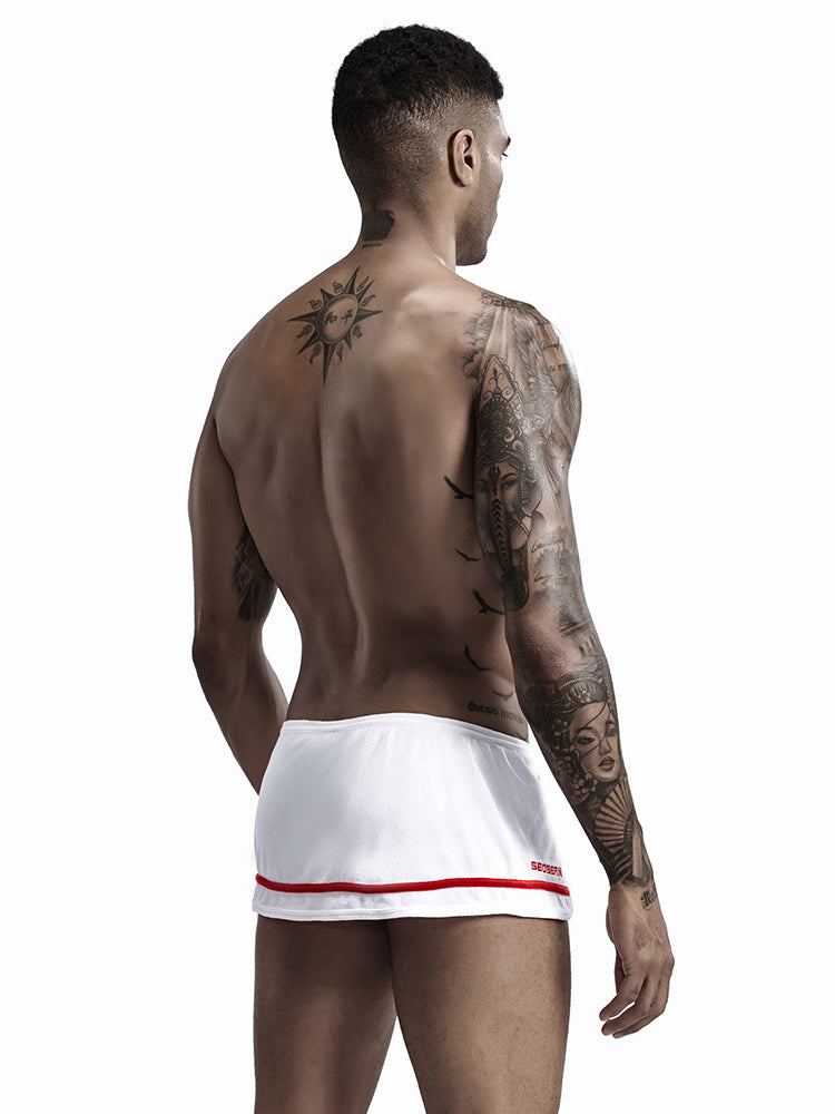 Leisure Side Slit Shorts With Inner Support Pouch