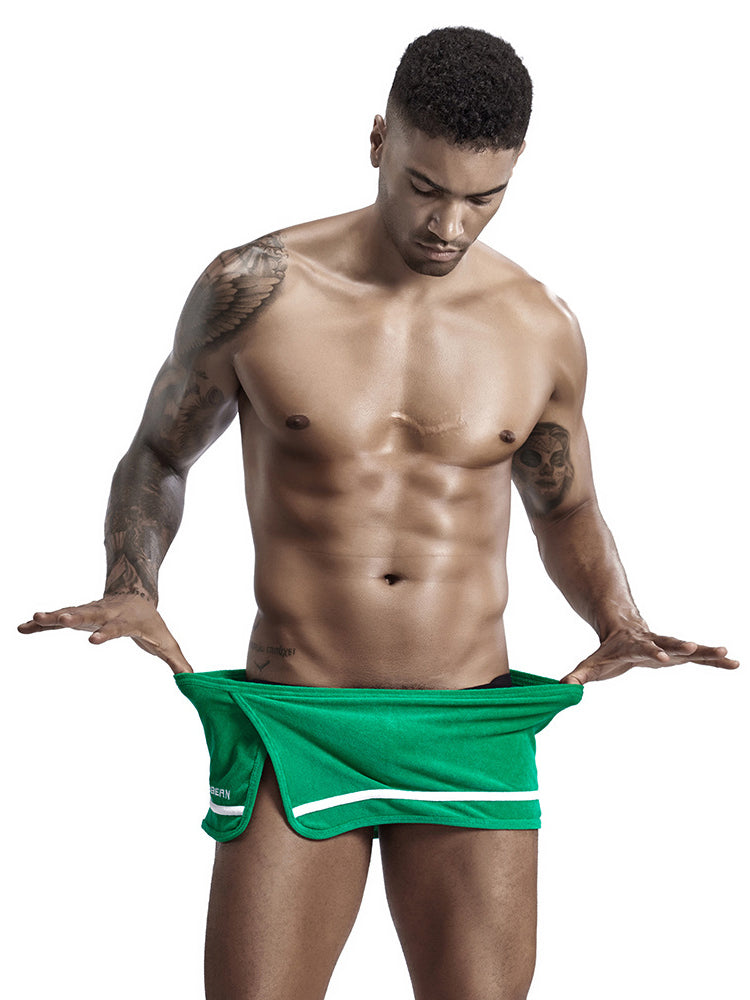 Leisure Side Slit Shorts With Inner Support Pouch