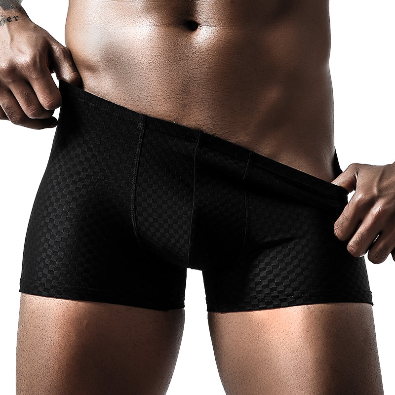 2 Pack Breathable Grid Ice Silk Men's Underwear