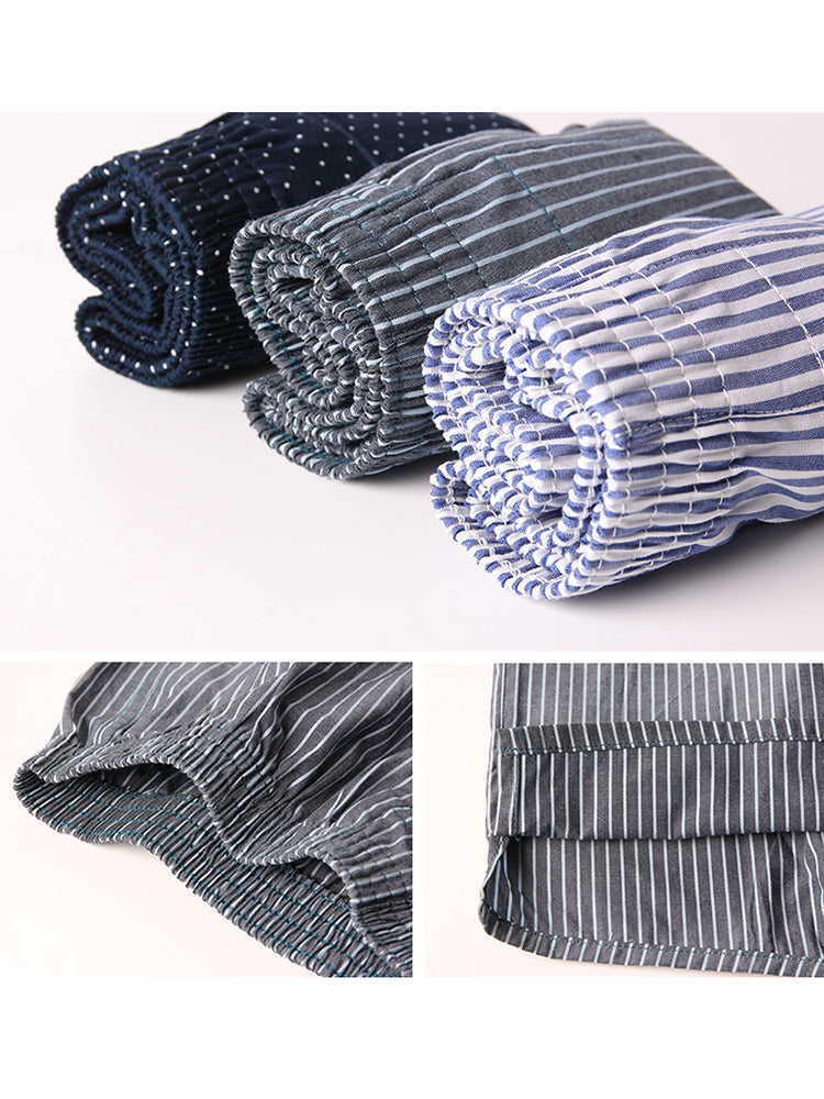 3 Pack Men's Cotton Loose Boxers
