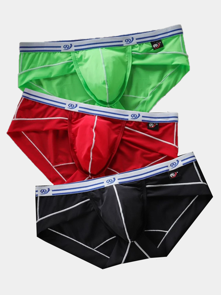 3 Pack Breathable Support Pouch Men's Briefs