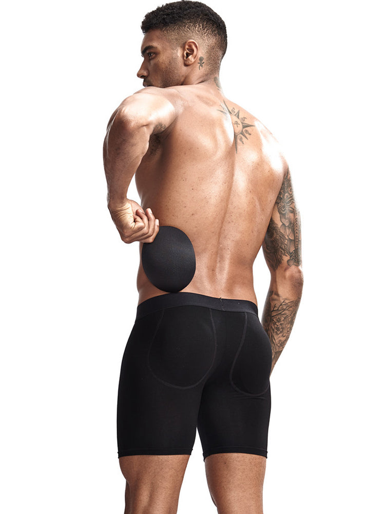Men's U Convex Boxers Briefs Butt Enhancer Underwear