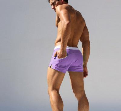 Men's Quick Drying Drawstring Swim Trunks
