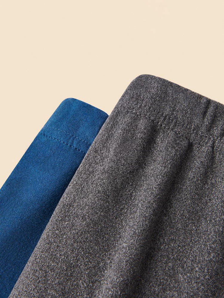 Men's Seamless Splice Thin Design Thermal Set