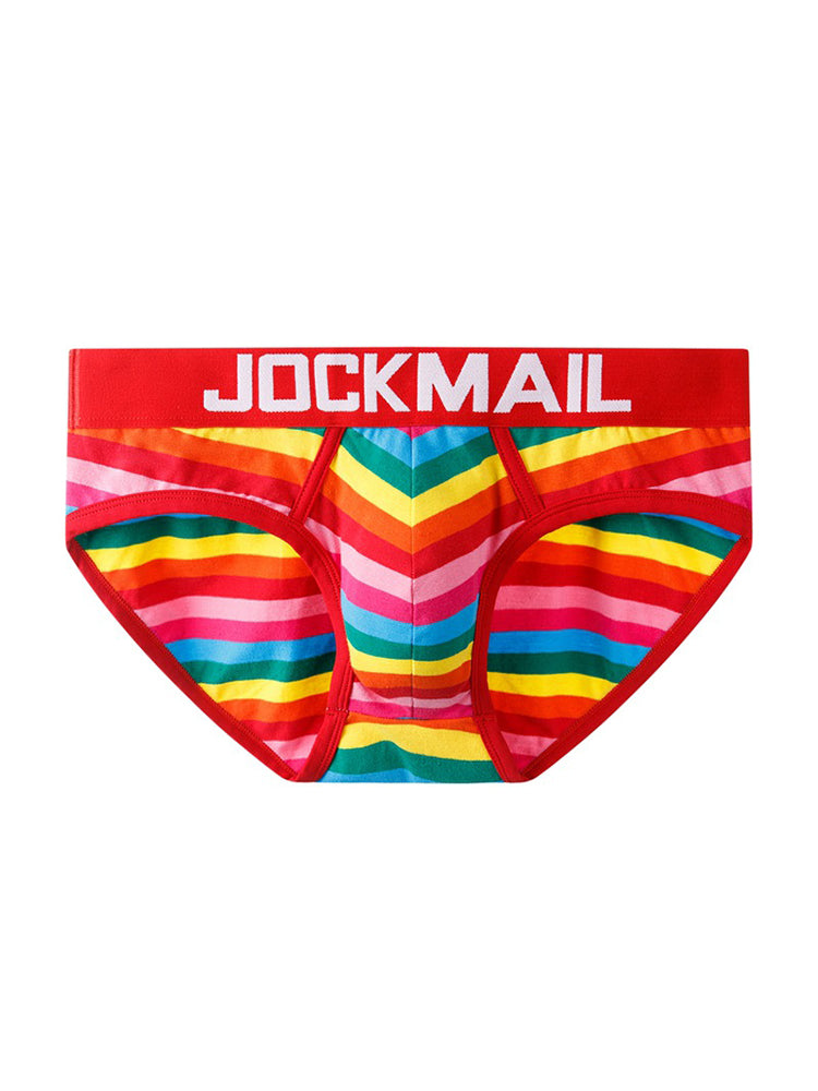 2 Pack Colorful Striped Men's Briefs