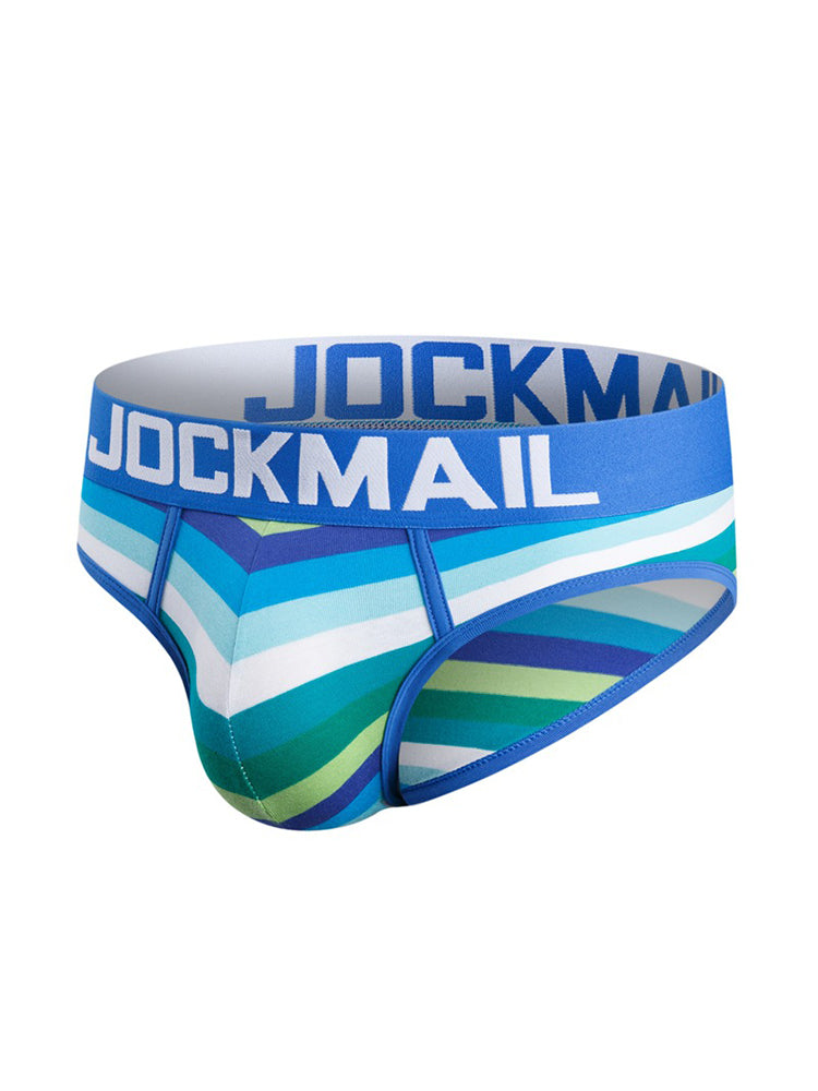 2 Pack Colorful Striped Men's Briefs