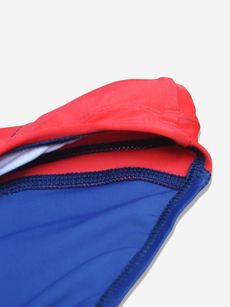 Men's Contrast Color Retro Mesh Bikini Briefs