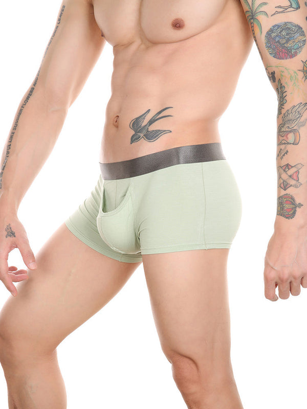Men’s Dual Pouch Trunks With Fly Front