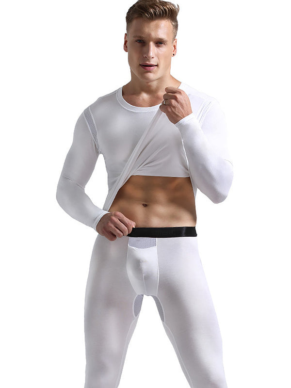 Men's Mesh Breathable Slim Thermal Sets