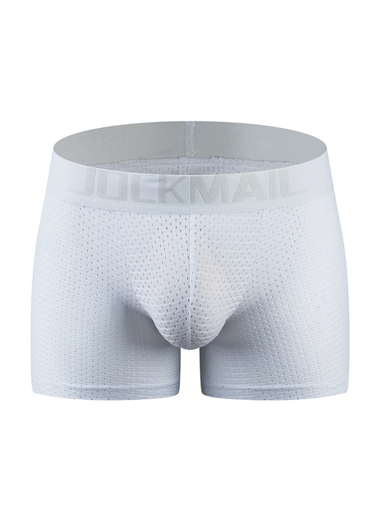 Sponge Cushion Mesh Buttock Boxer Briefs