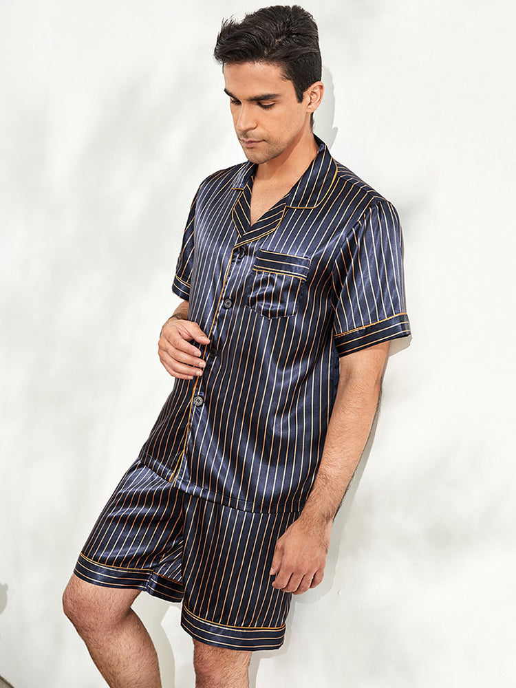 Men's Premium Satin Short Pajama Set