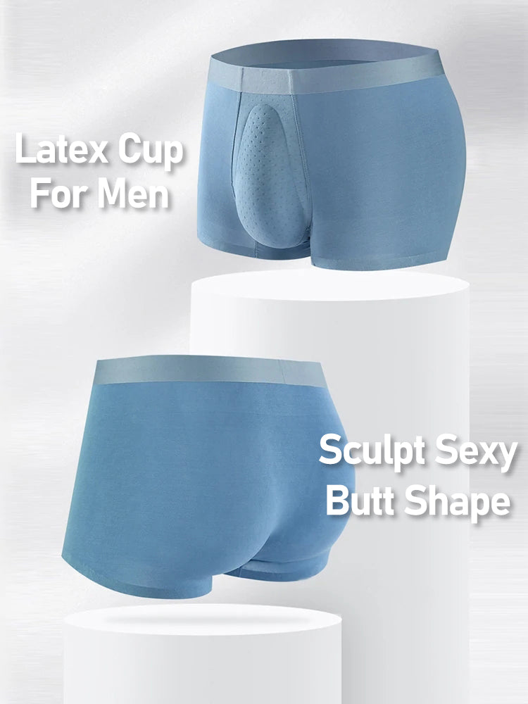 Mens Organic Latex Support Pouch Trunks