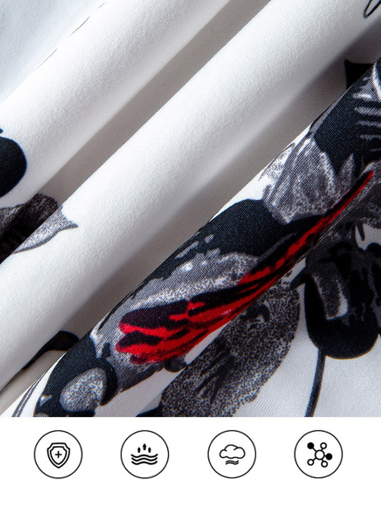 5-Pack Ice Silk Breathable Print Men's Trunks